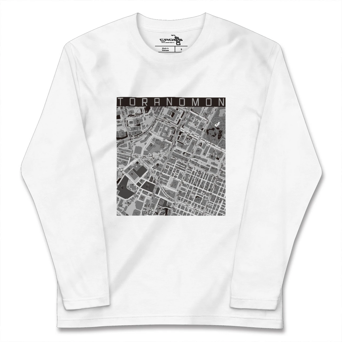 【虎ノ門(東京都)】地図柄ロングスリーブTシャツ