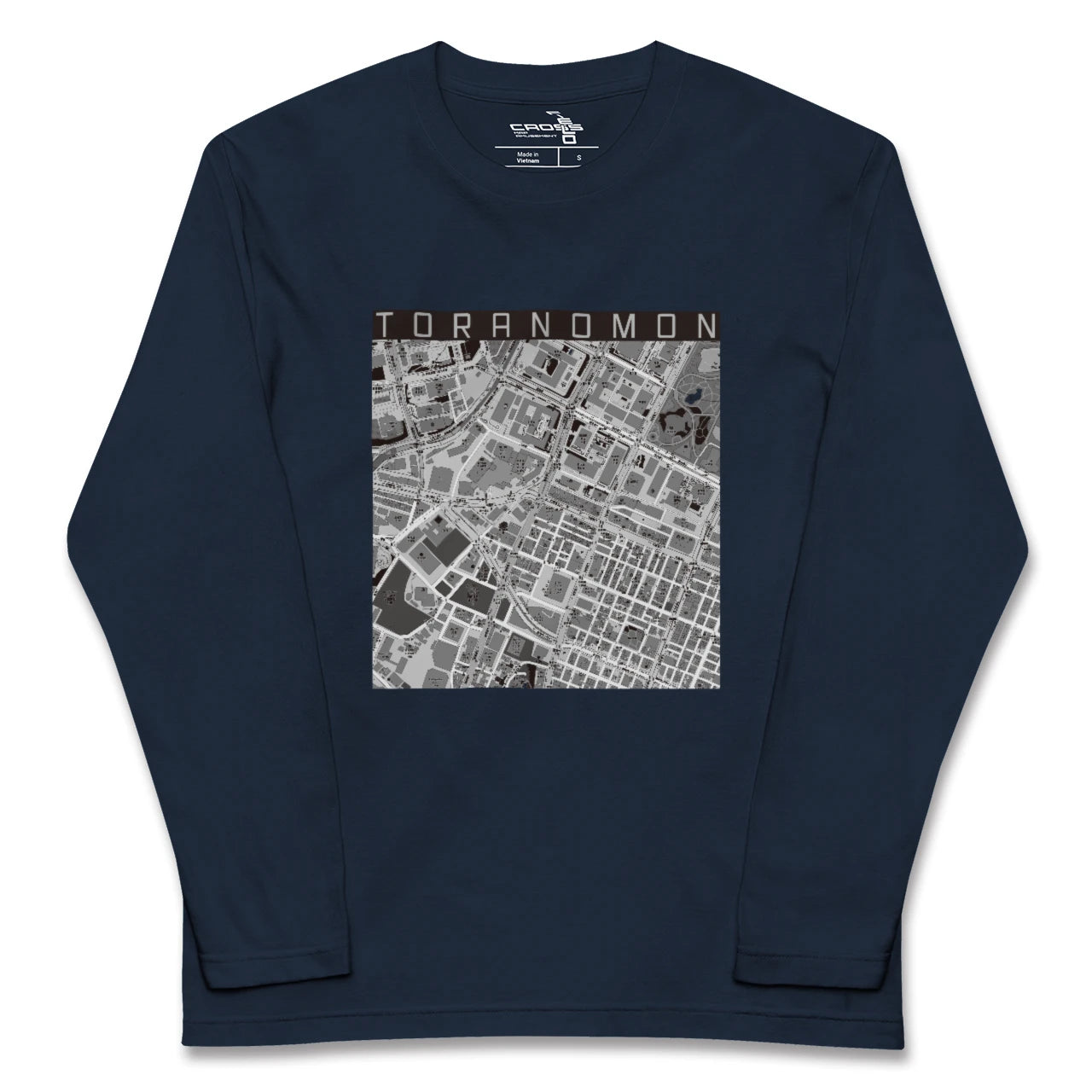【虎ノ門(東京都)】地図柄ロングスリーブTシャツ