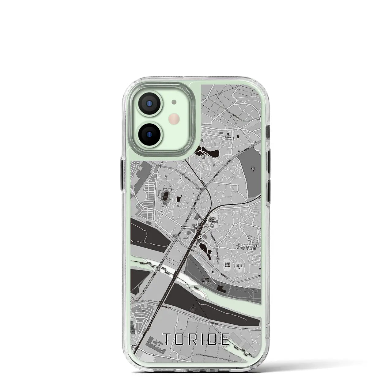 【取手(茨城県)】地図柄iPhoneケース(MagSafeタイプ)