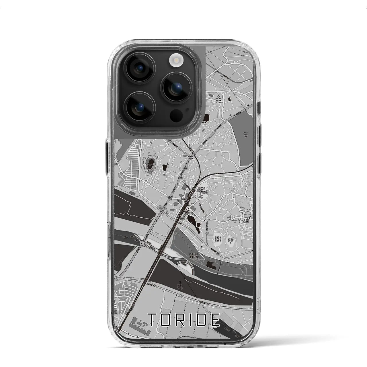 【取手(茨城県)】地図柄iPhoneケース(MagSafeタイプ)
