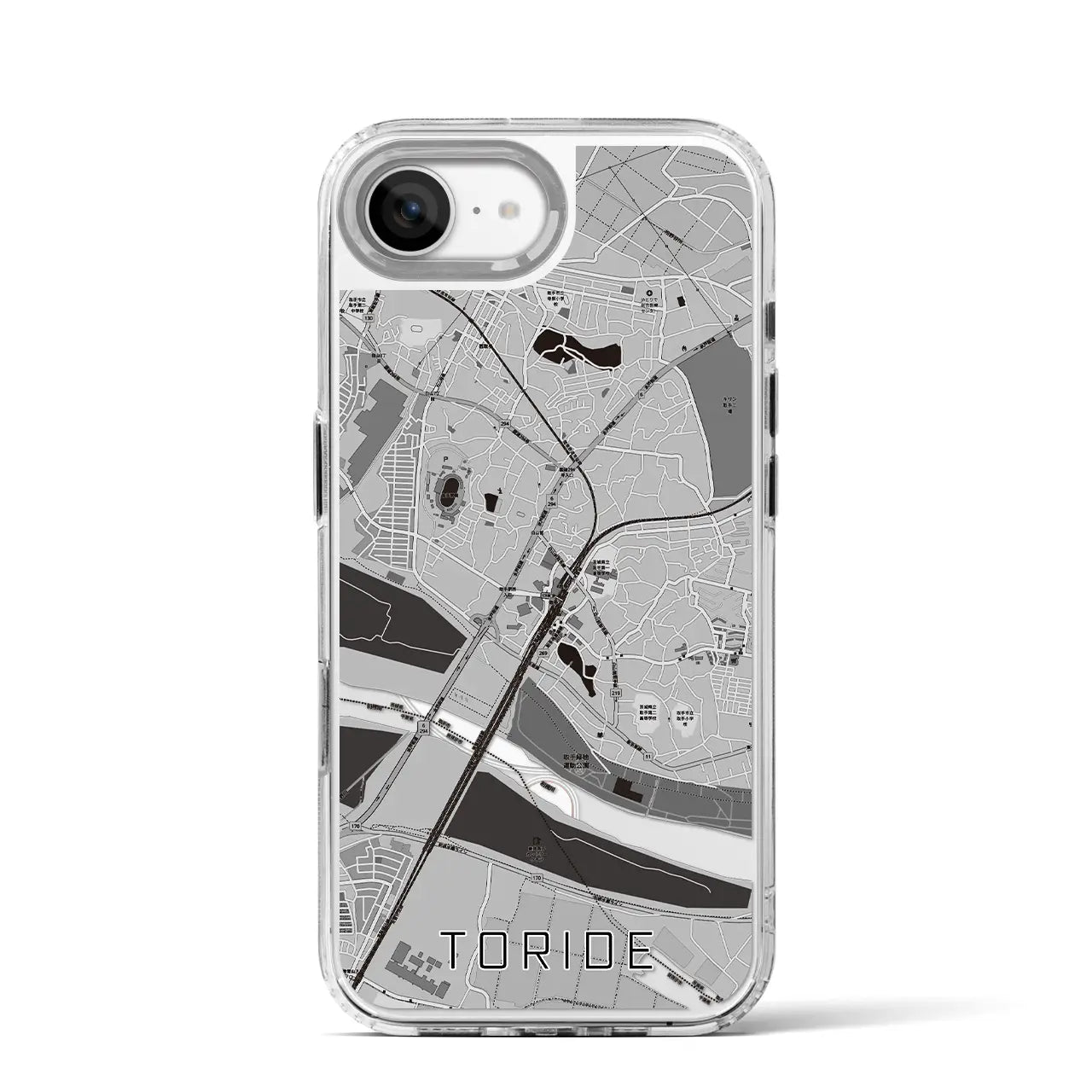 【取手(茨城県)】地図柄iPhoneケース(MagSafeタイプ)