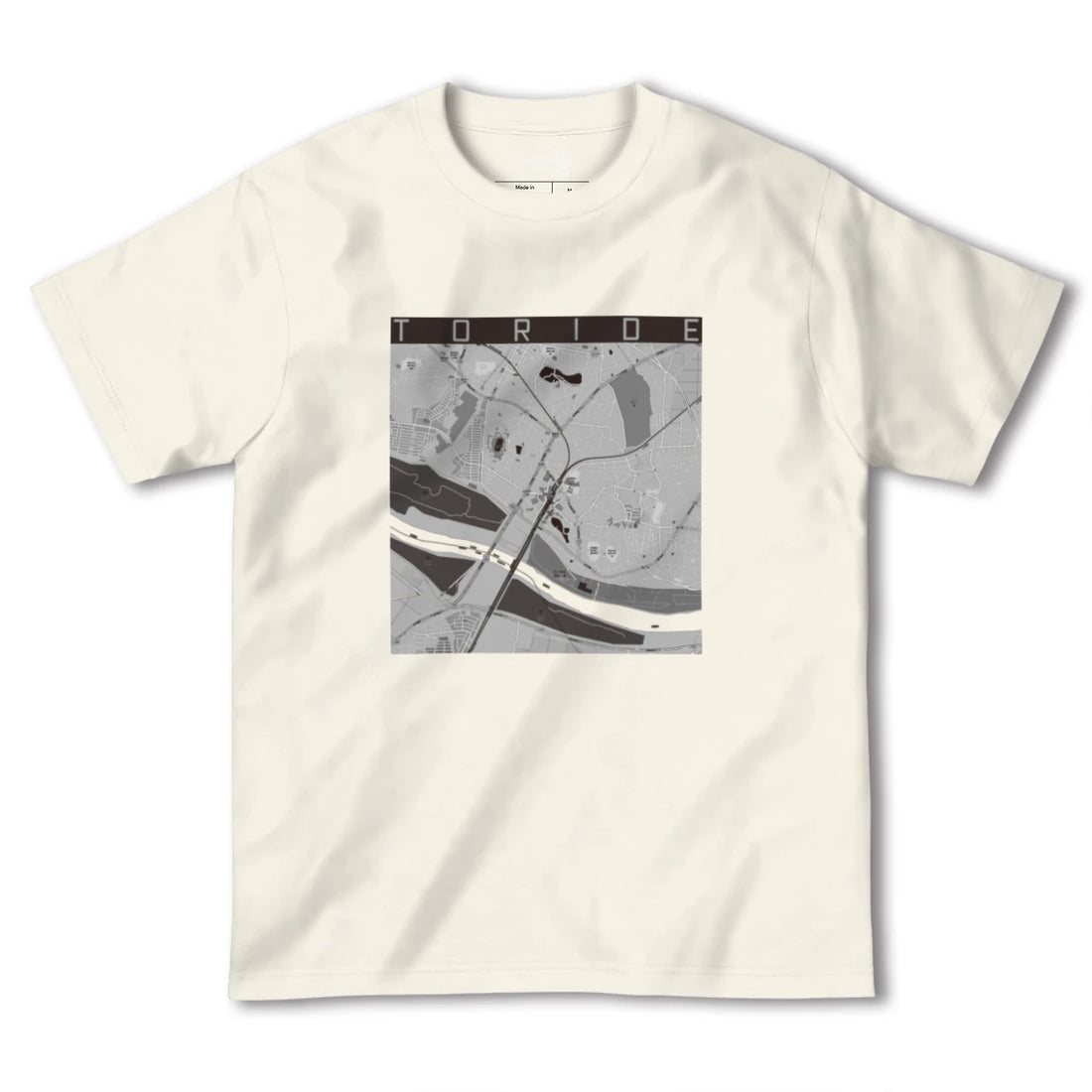 【取手(茨城県)】地図柄ヘビーウェイトTシャツ