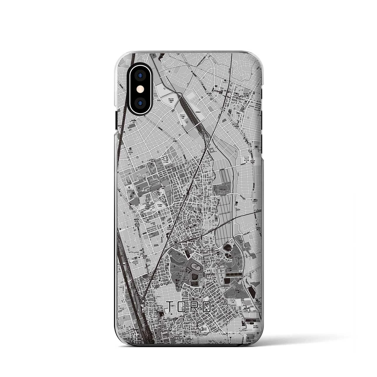【土呂(埼玉県)】地図柄iPhoneケース(クリアタイプ)