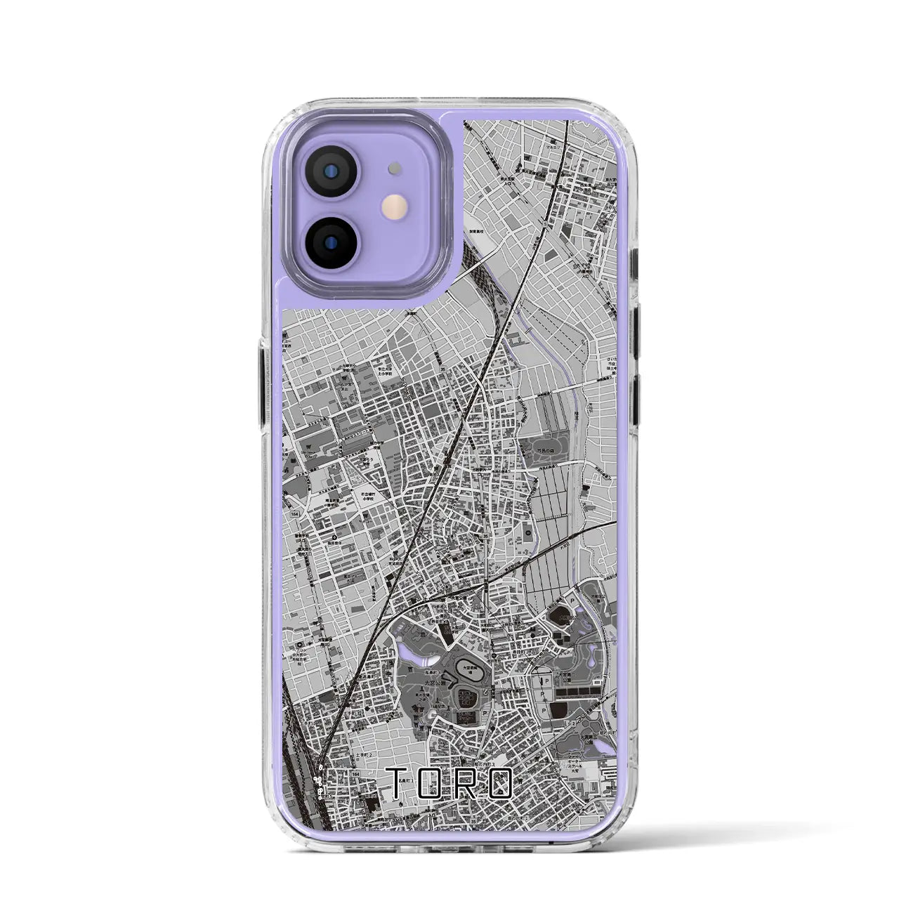 【土呂(埼玉県)】地図柄iPhoneケース(MagSafeタイプ)