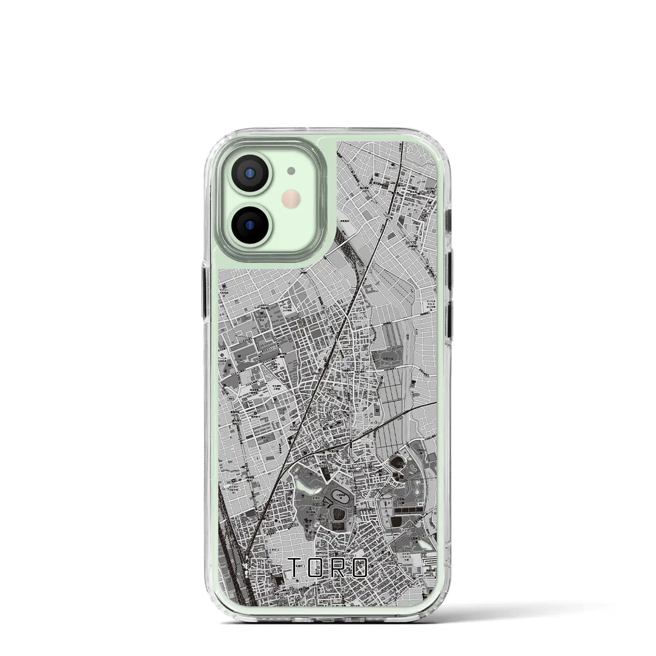 【土呂(埼玉県)】地図柄iPhoneケース(MagSafeタイプ)