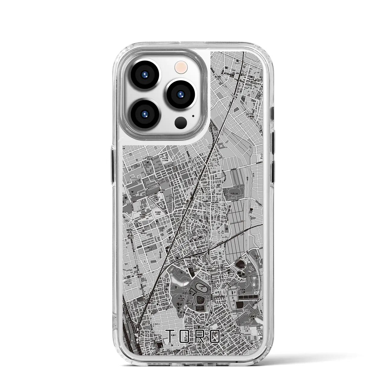 【土呂(埼玉県)】地図柄iPhoneケース(MagSafeタイプ)