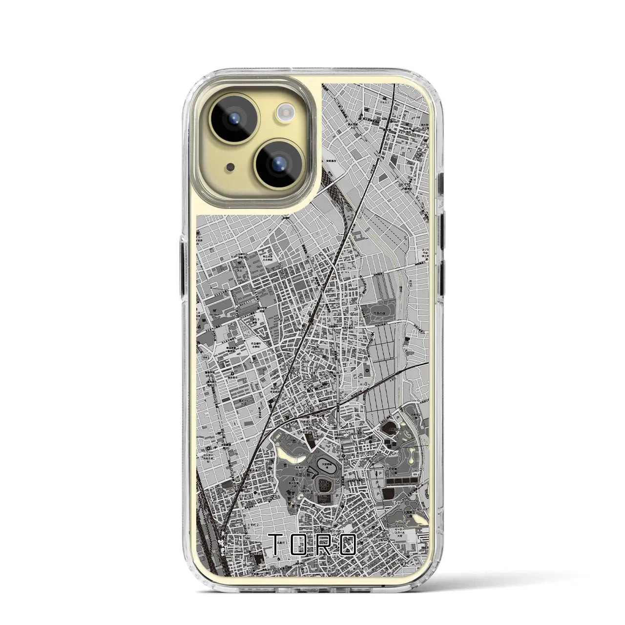 【土呂(埼玉県)】地図柄iPhoneケース(MagSafeタイプ)