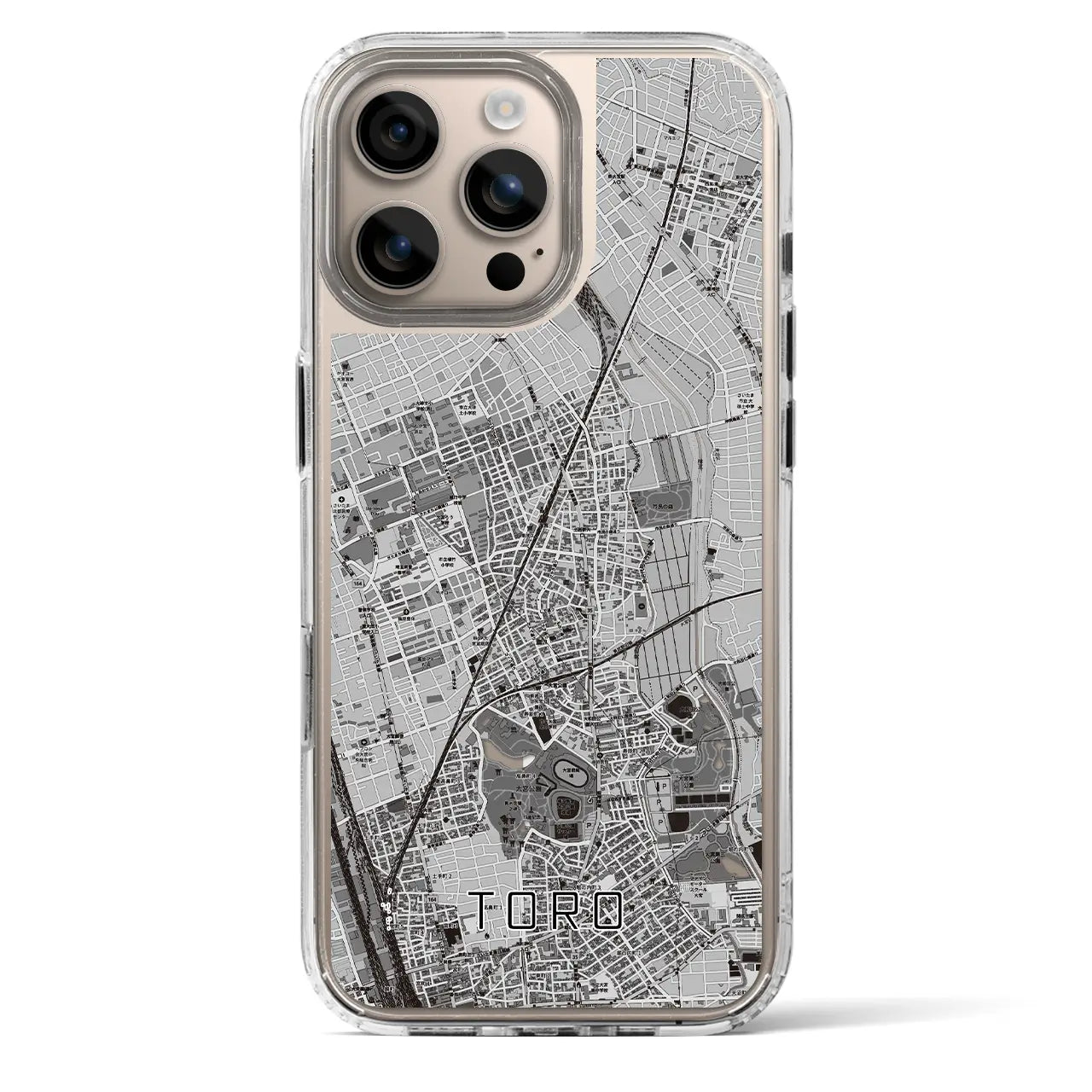 【土呂(埼玉県)】地図柄iPhoneケース(MagSafeタイプ)