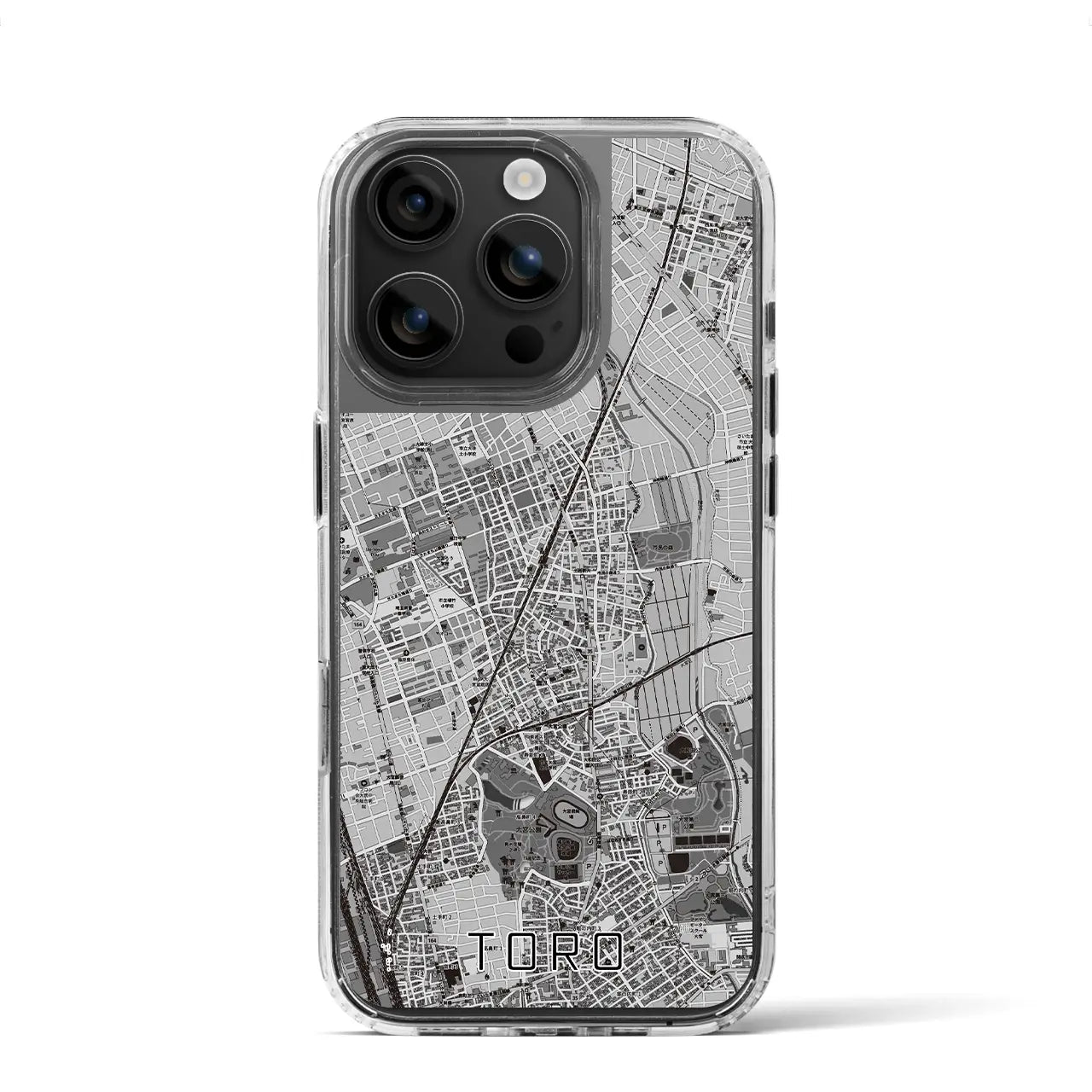 【土呂(埼玉県)】地図柄iPhoneケース(MagSafeタイプ)