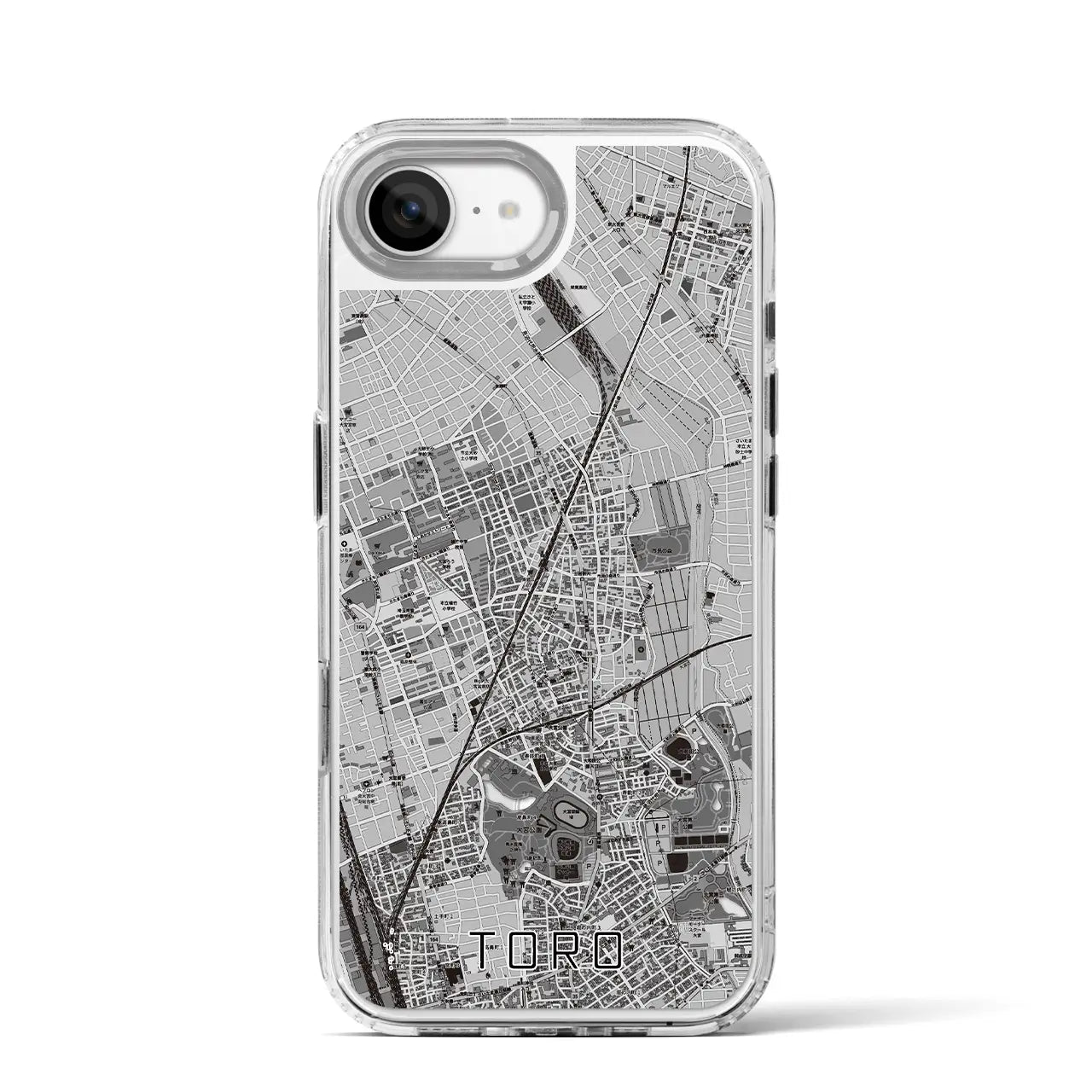 【土呂(埼玉県)】地図柄iPhoneケース(MagSafeタイプ)