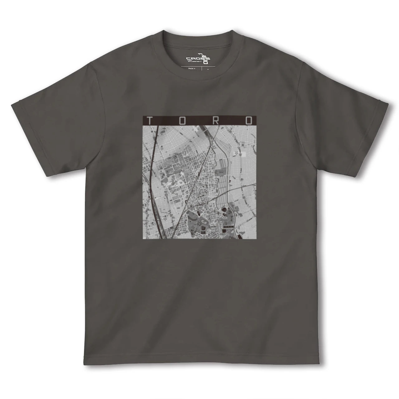 【土呂(埼玉県)】地図柄ヘビーウェイトTシャツ