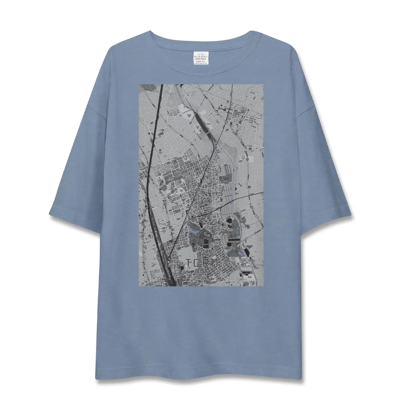 【土呂(埼玉県)】地図柄ビッグシルエットTシャツ