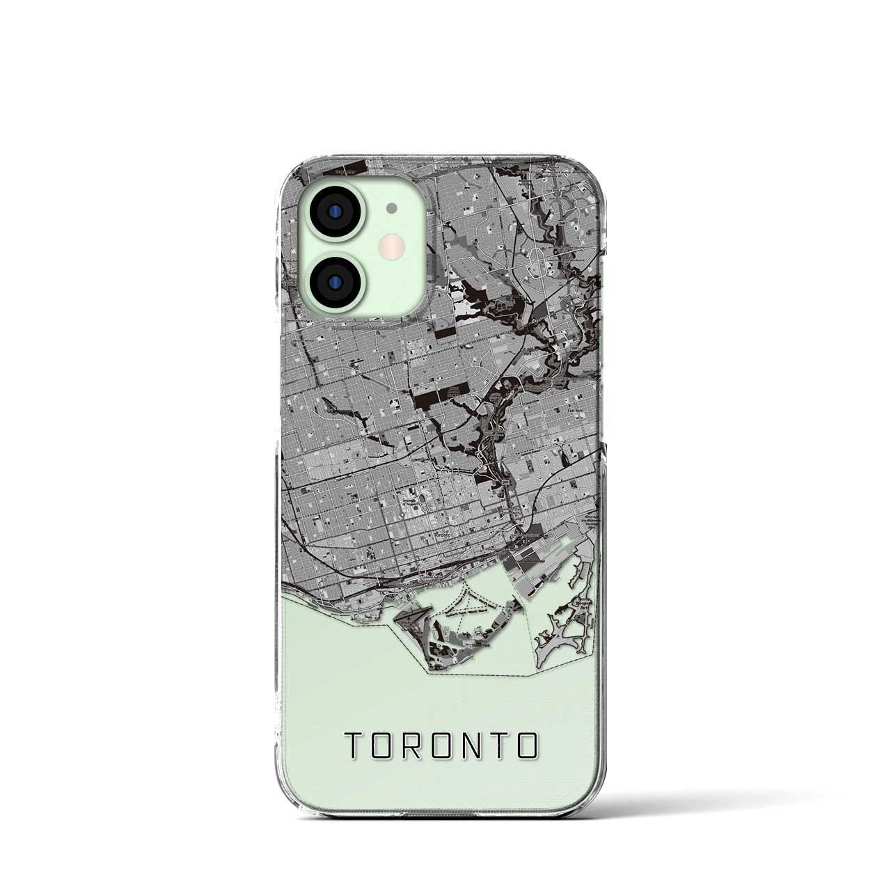 【トロント(カナダ)】地図柄iPhoneケース(クリアタイプ)