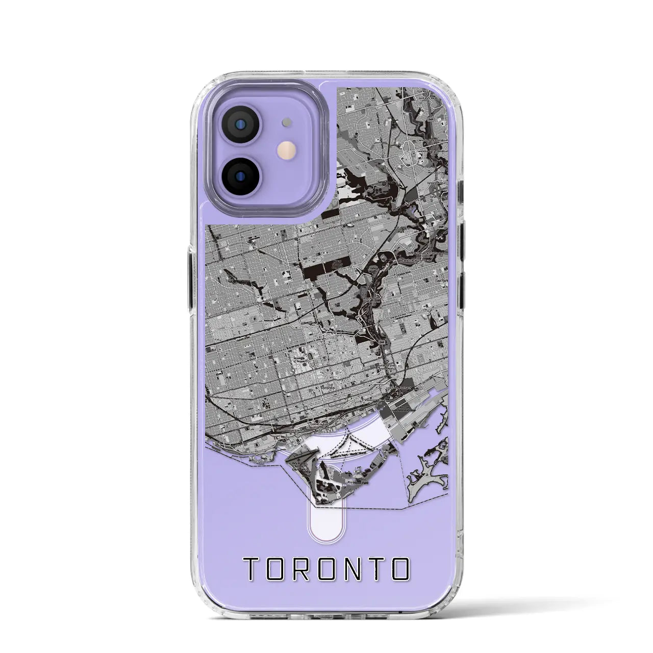 【トロント(カナダ)】地図柄iPhoneケース(MagSafeタイプ)