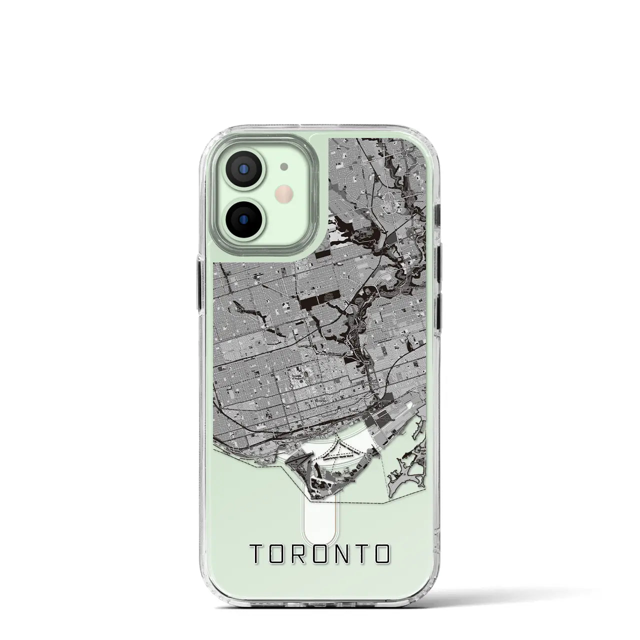 【トロント(カナダ)】地図柄iPhoneケース(MagSafeタイプ)