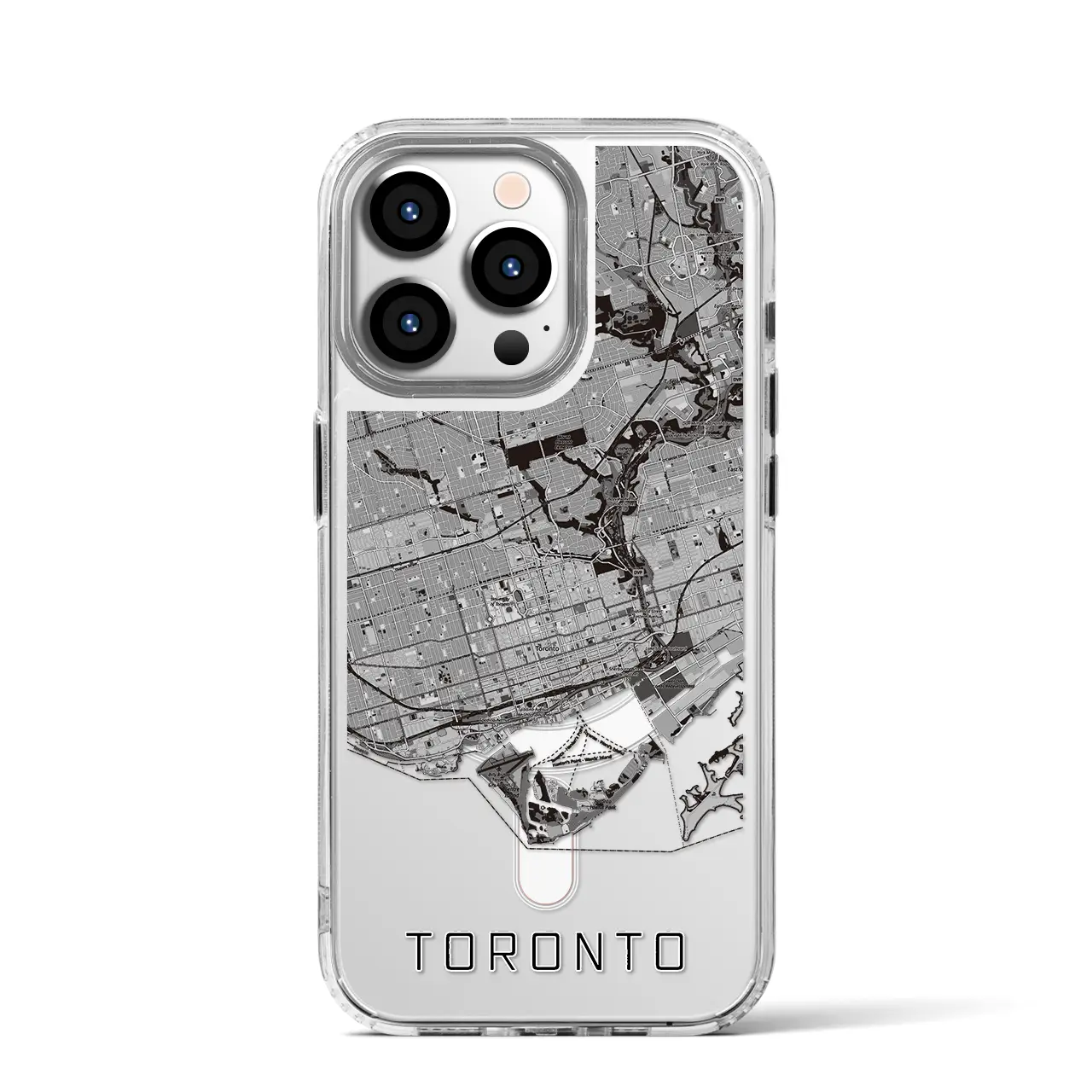 【トロント(カナダ)】地図柄iPhoneケース(MagSafeタイプ)