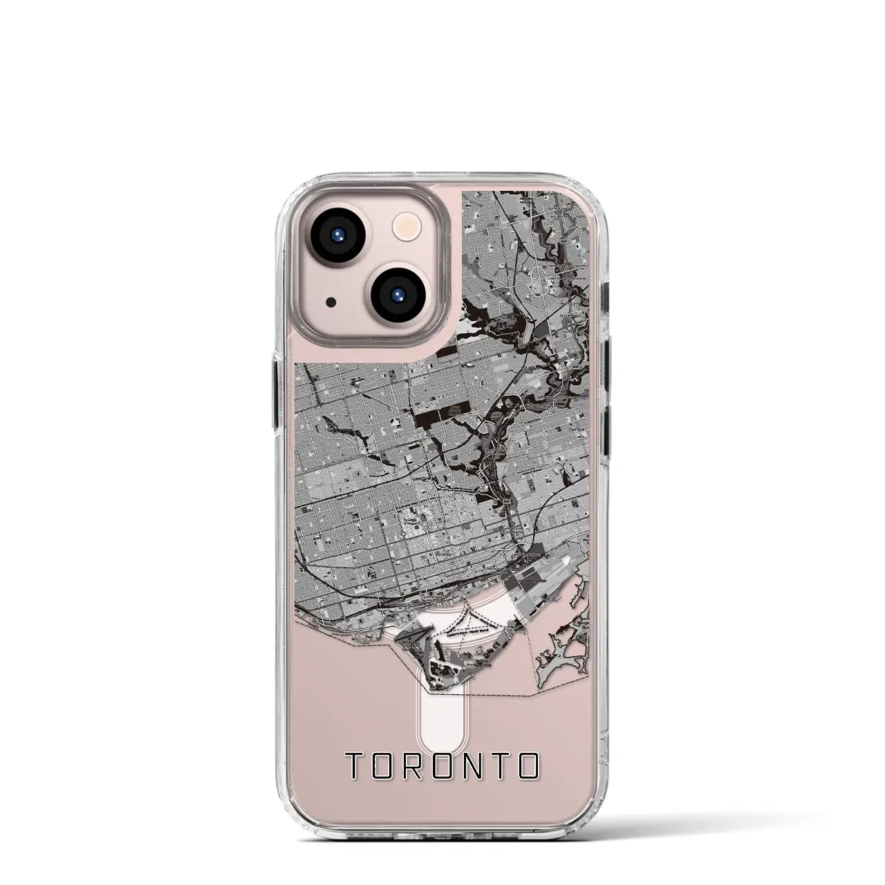 【トロント(カナダ)】地図柄iPhoneケース(MagSafeタイプ)