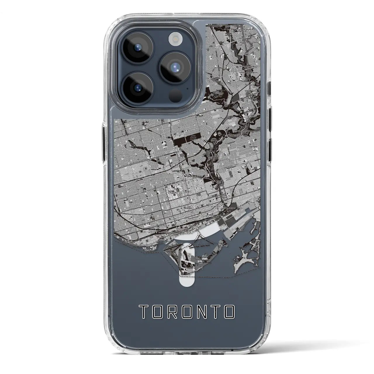 【トロント(カナダ)】地図柄iPhoneケース(MagSafeタイプ)