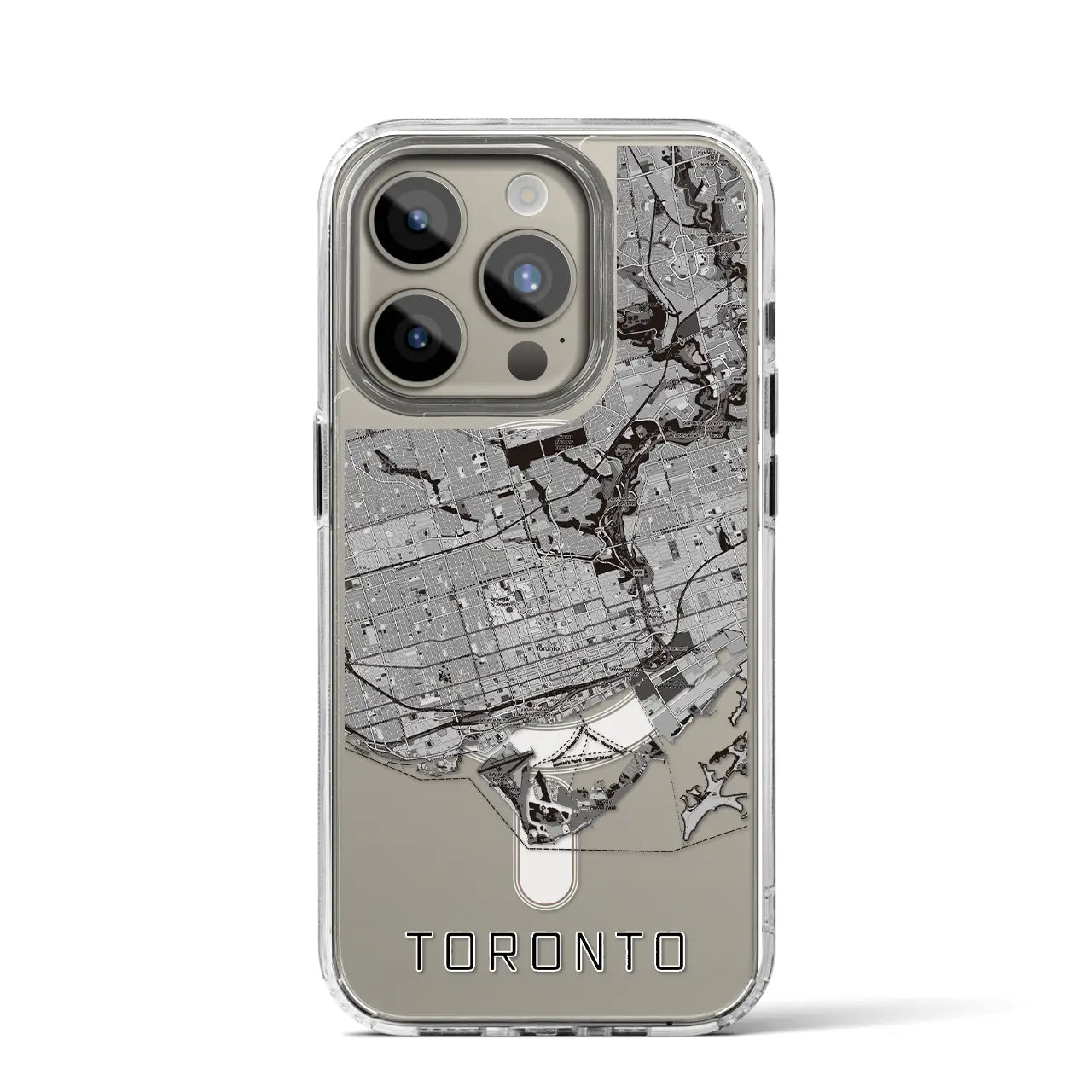 【トロント(カナダ)】地図柄iPhoneケース(MagSafeタイプ)