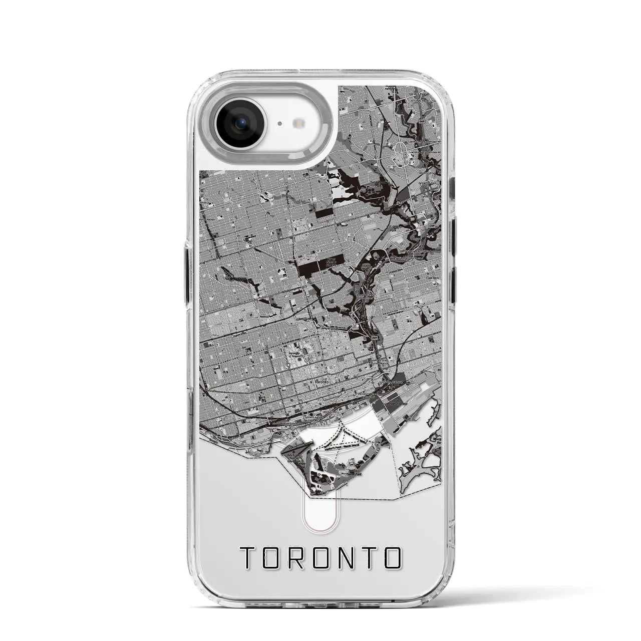 【トロント(カナダ)】地図柄iPhoneケース(MagSafeタイプ)