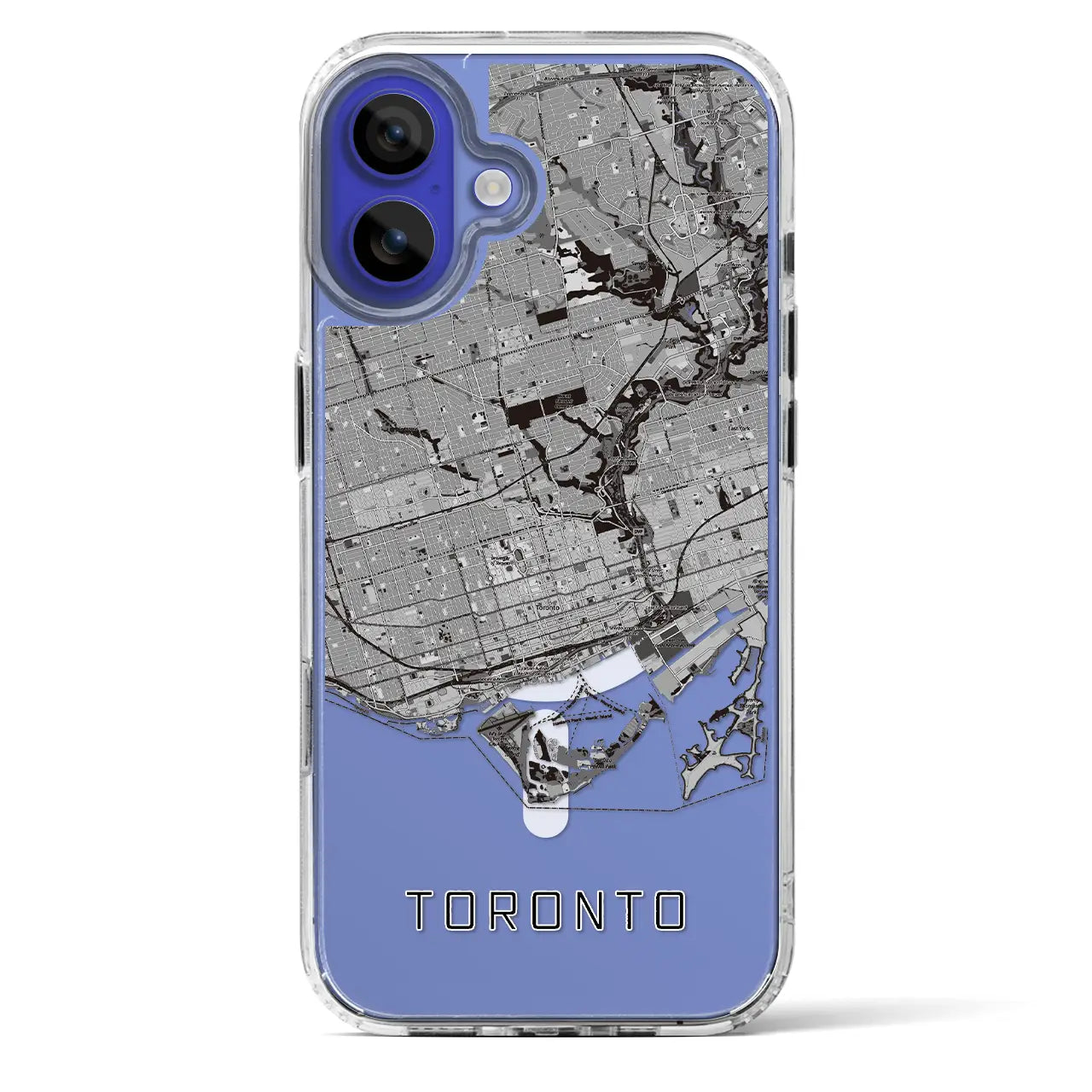 【トロント(カナダ)】地図柄iPhoneケース(MagSafeタイプ)