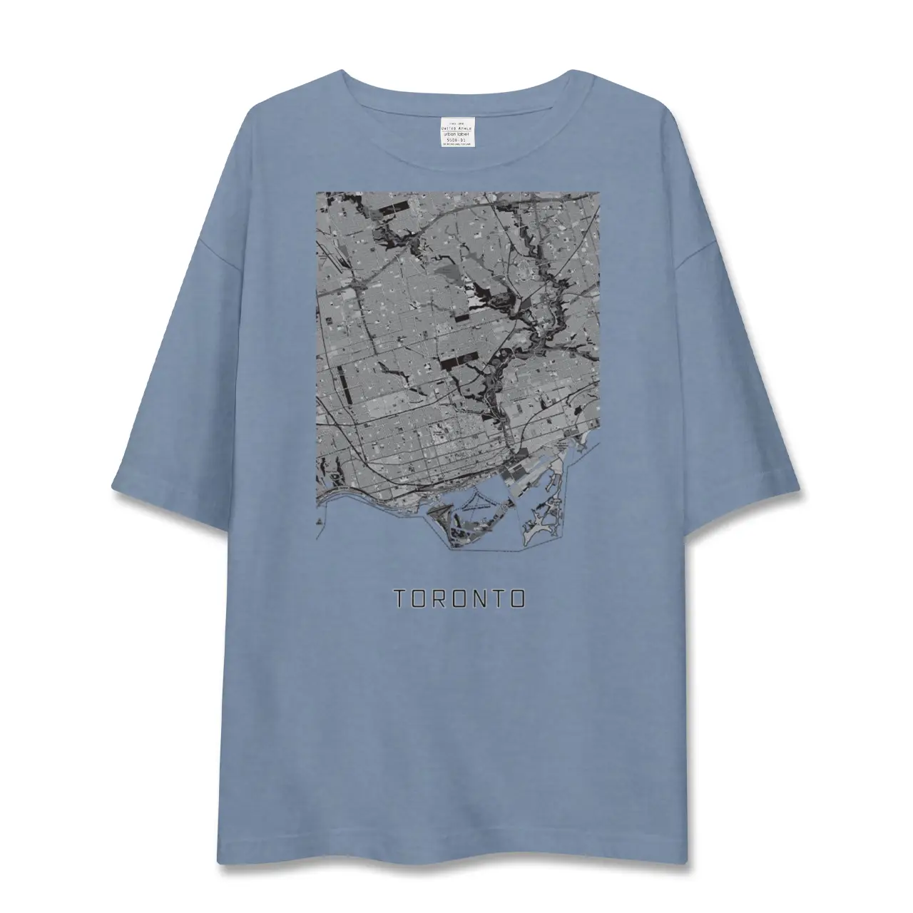 【トロント(カナダ)】地図柄ビッグシルエットTシャツ