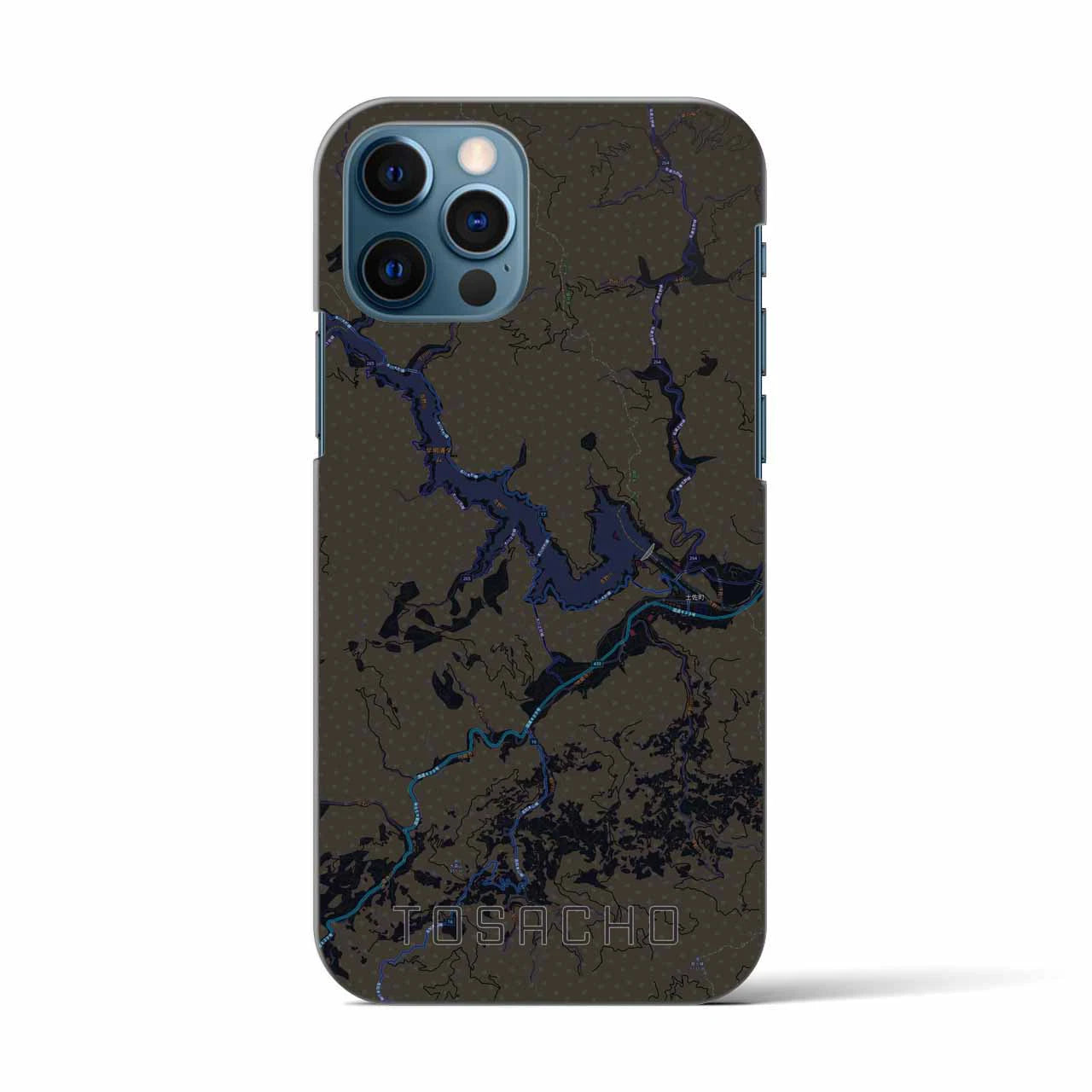 【土佐町(高知県)】地図柄iPhoneケース(バックカバータイプ)