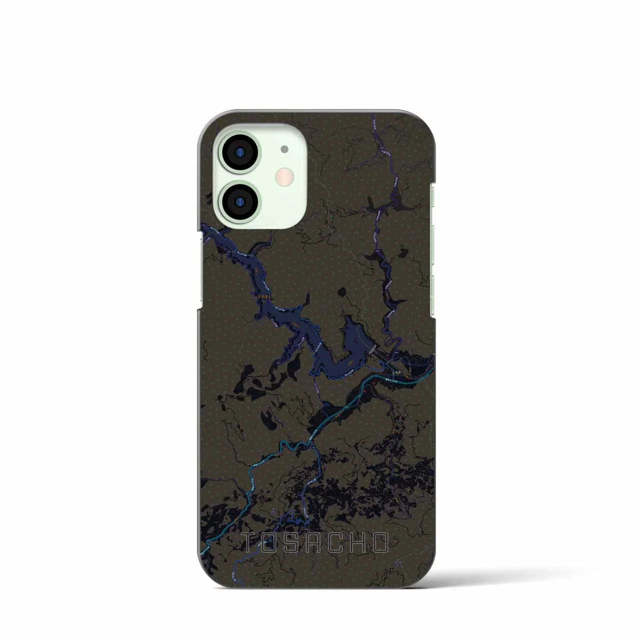 【土佐町(高知県)】地図柄iPhoneケース(バックカバータイプ)