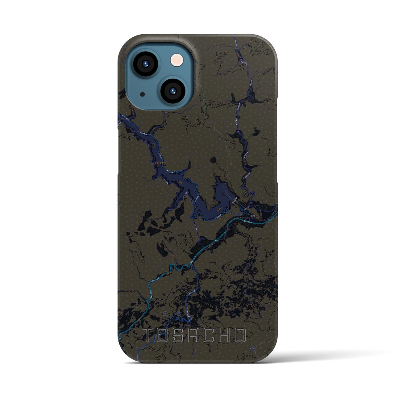 【土佐町(高知県)】地図柄iPhoneケース(バックカバータイプ)