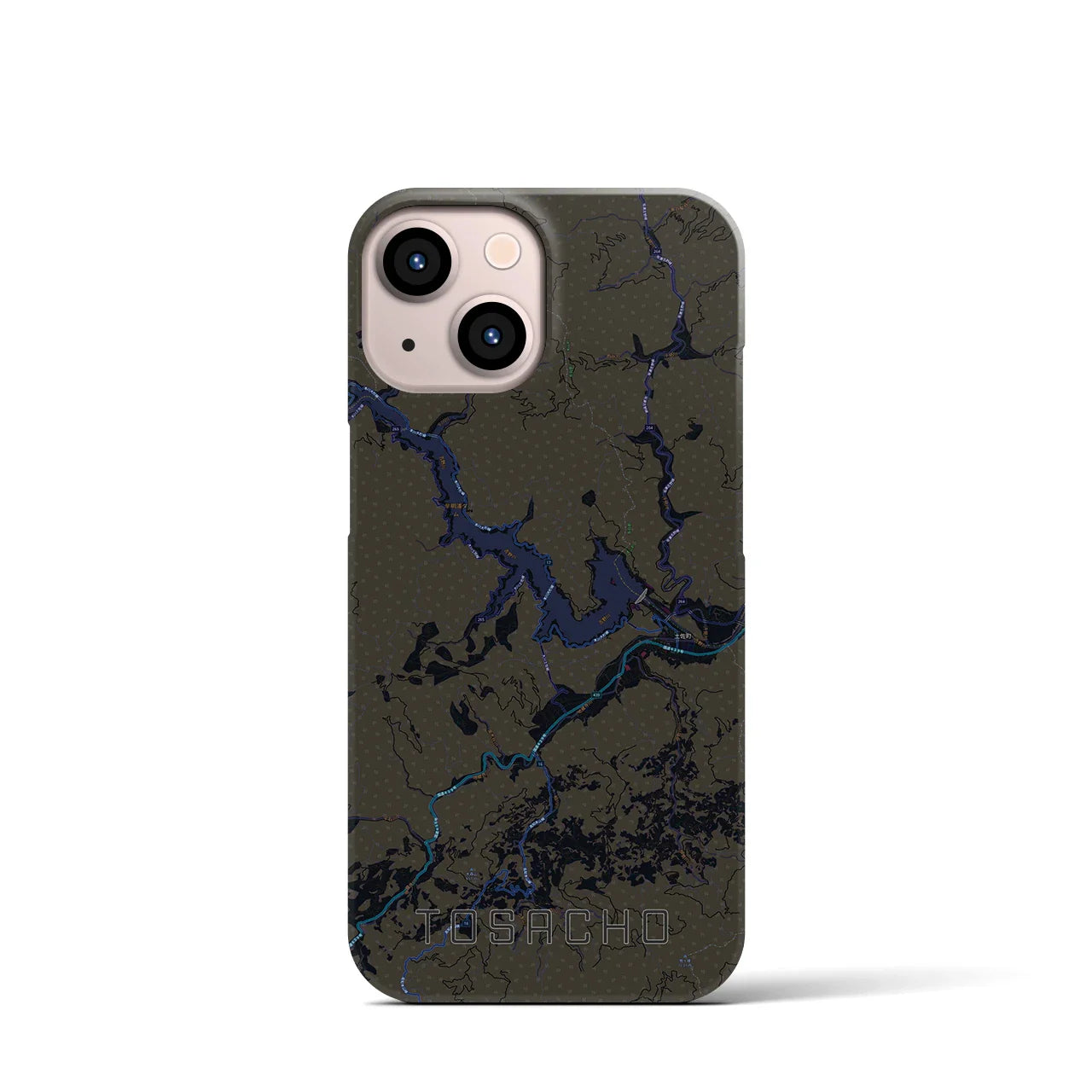 【土佐町(高知県)】地図柄iPhoneケース(バックカバータイプ)