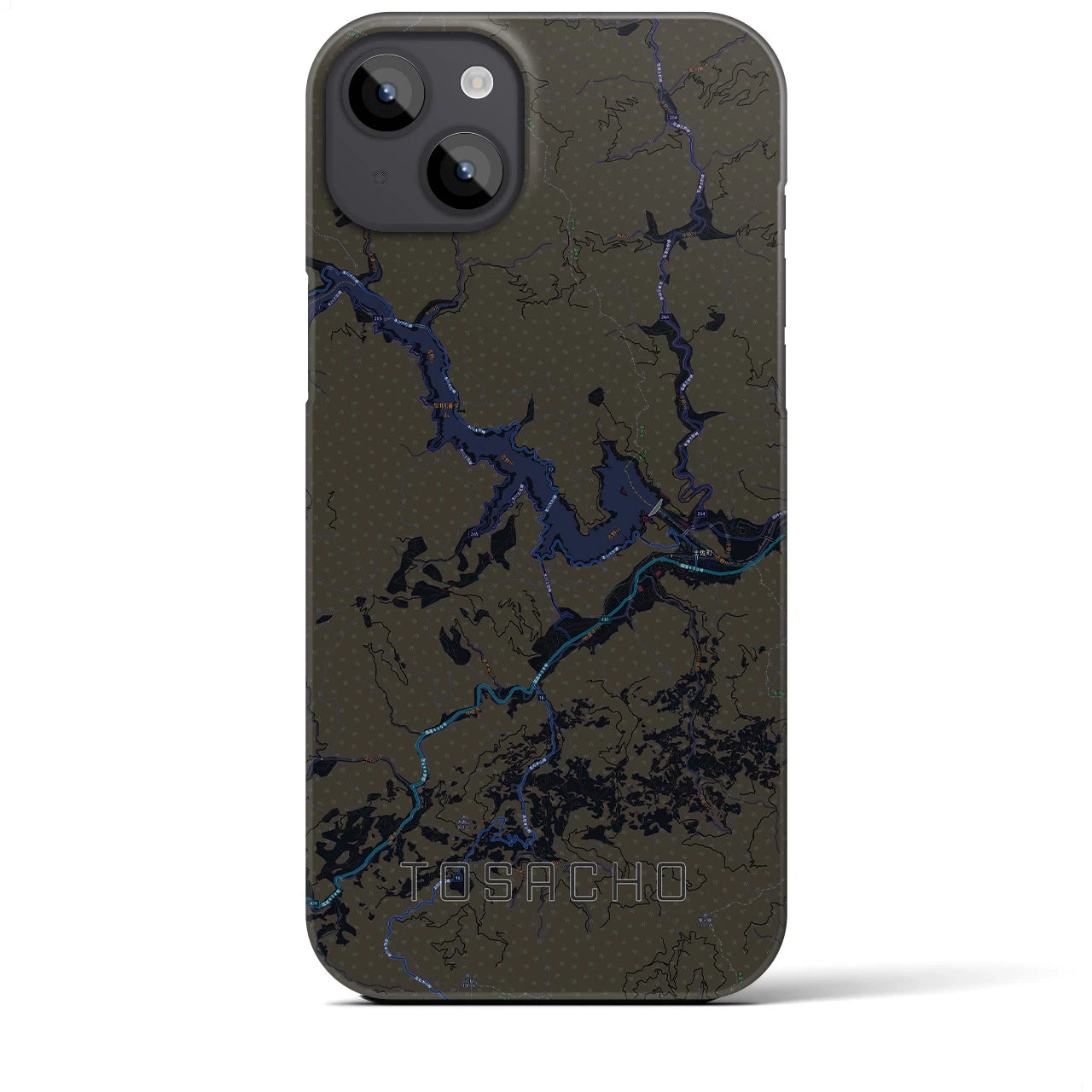 【土佐町(高知県)】地図柄iPhoneケース(バックカバータイプ)