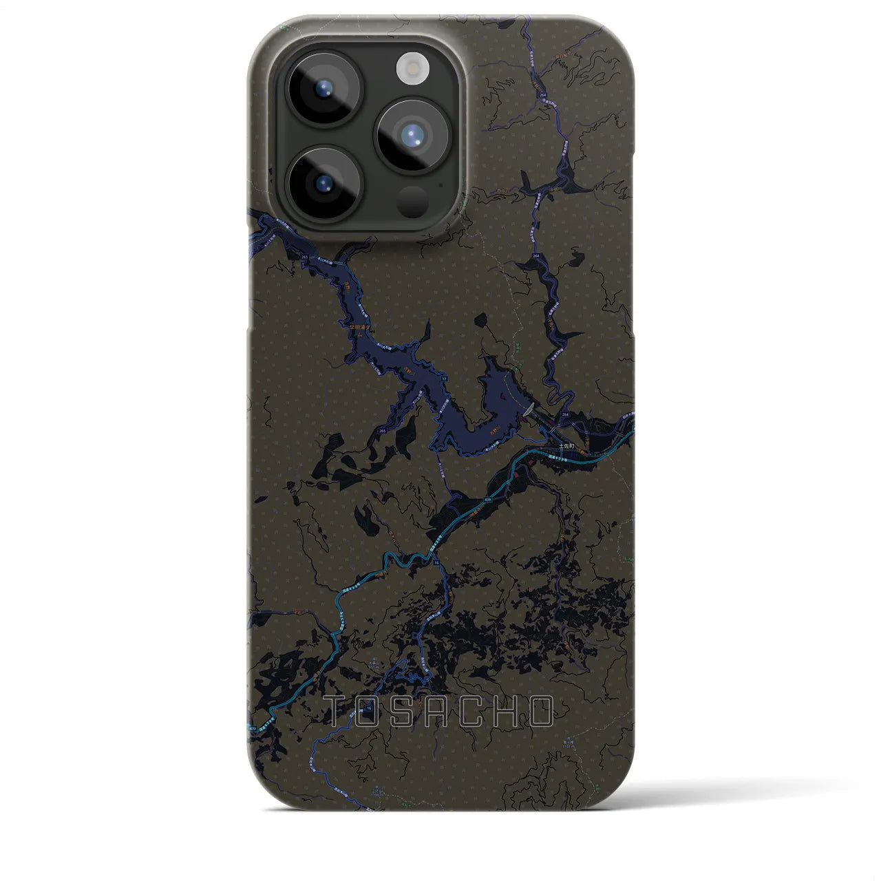 【土佐町(高知県)】地図柄iPhoneケース(バックカバータイプ)