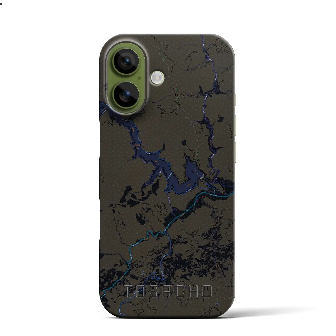 【土佐町(高知県)】地図柄iPhoneケース(バックカバータイプ)