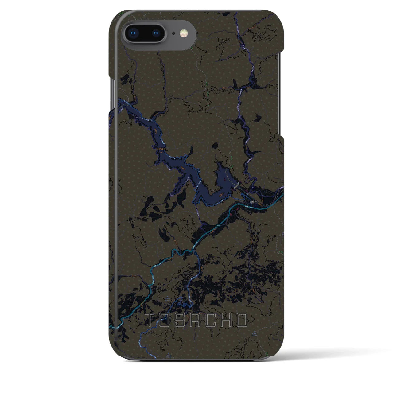【土佐町(高知県)】地図柄iPhoneケース(バックカバータイプ)