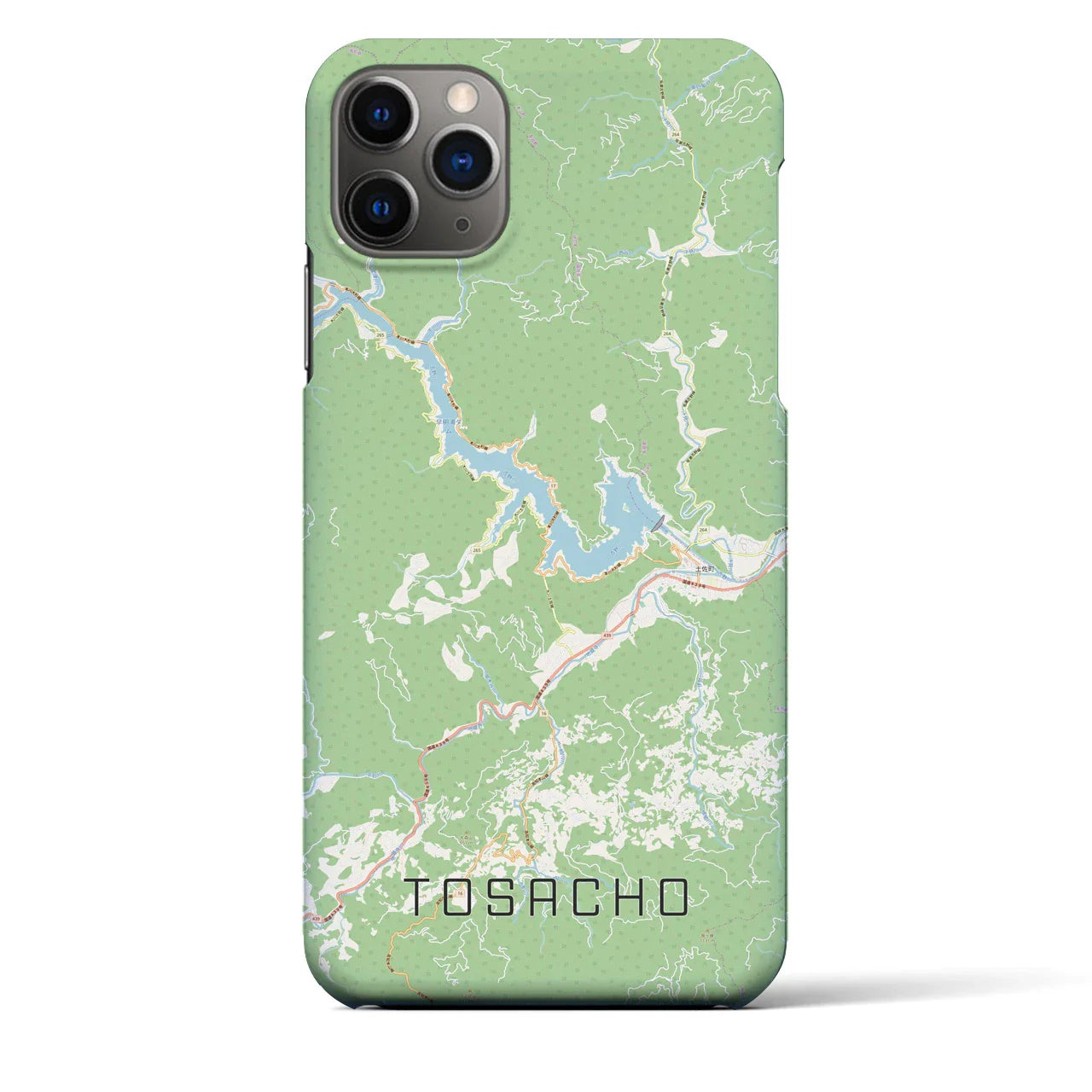 【土佐町(高知県)】地図柄iPhoneケース(バックカバータイプ)