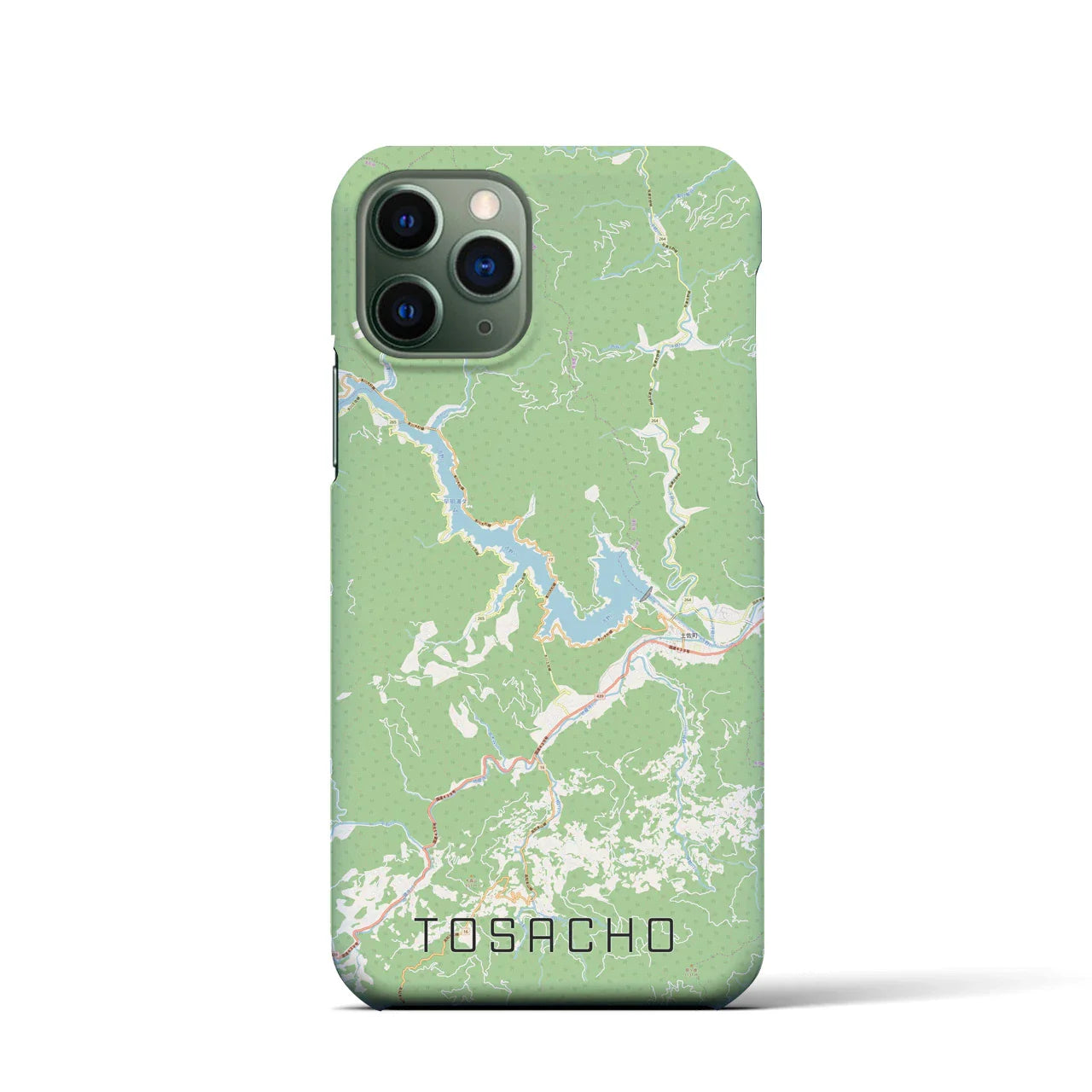 【土佐町(高知県)】地図柄iPhoneケース(バックカバータイプ)