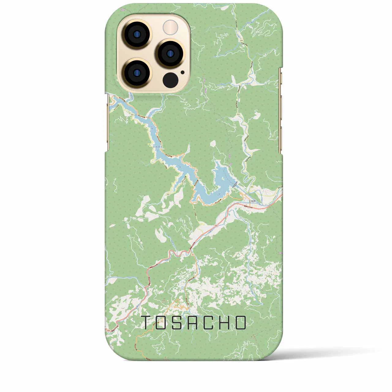 【土佐町(高知県)】地図柄iPhoneケース(バックカバータイプ)