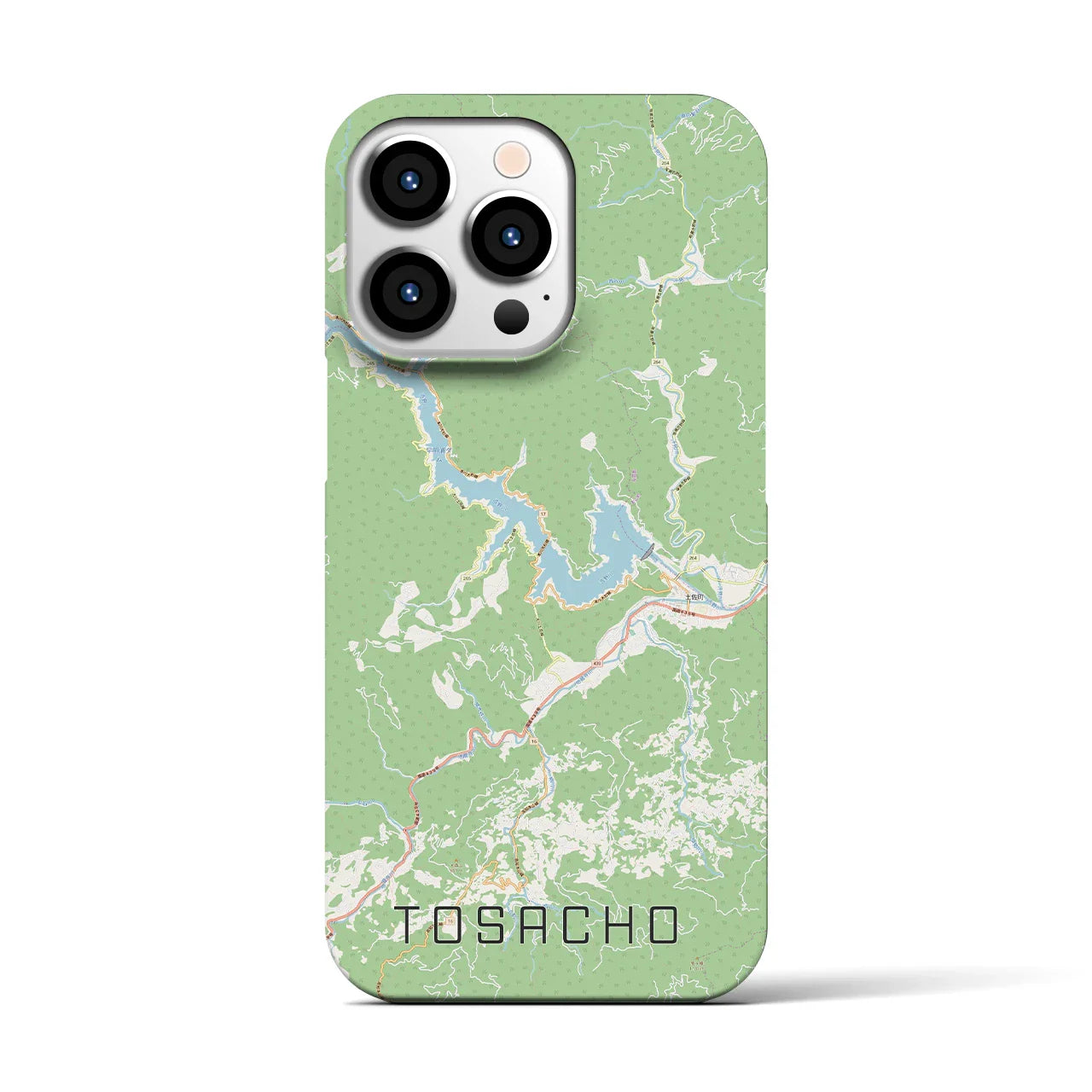 【土佐町(高知県)】地図柄iPhoneケース(バックカバータイプ)