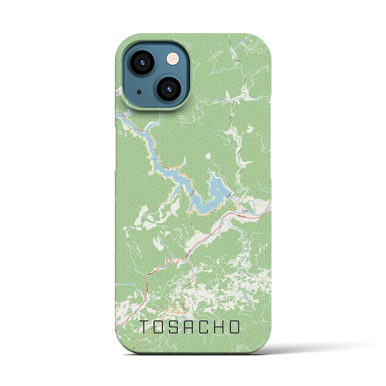 【土佐町(高知県)】地図柄iPhoneケース(バックカバータイプ)