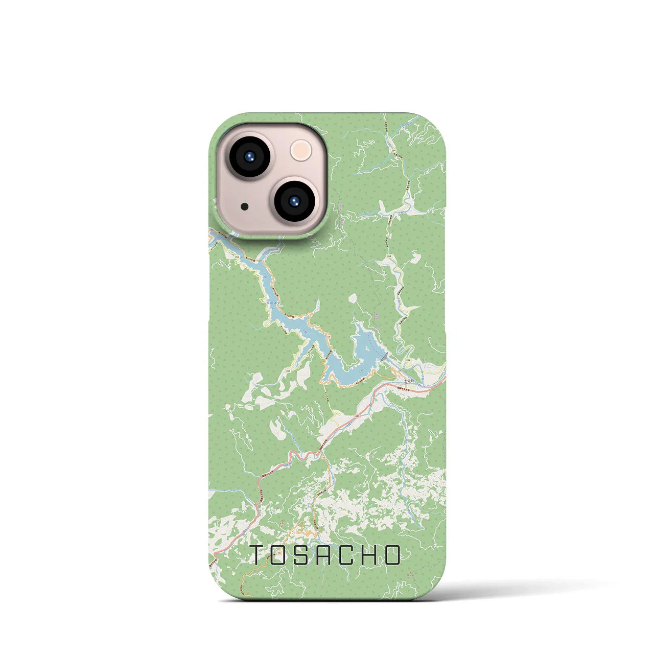 【土佐町(高知県)】地図柄iPhoneケース(バックカバータイプ)