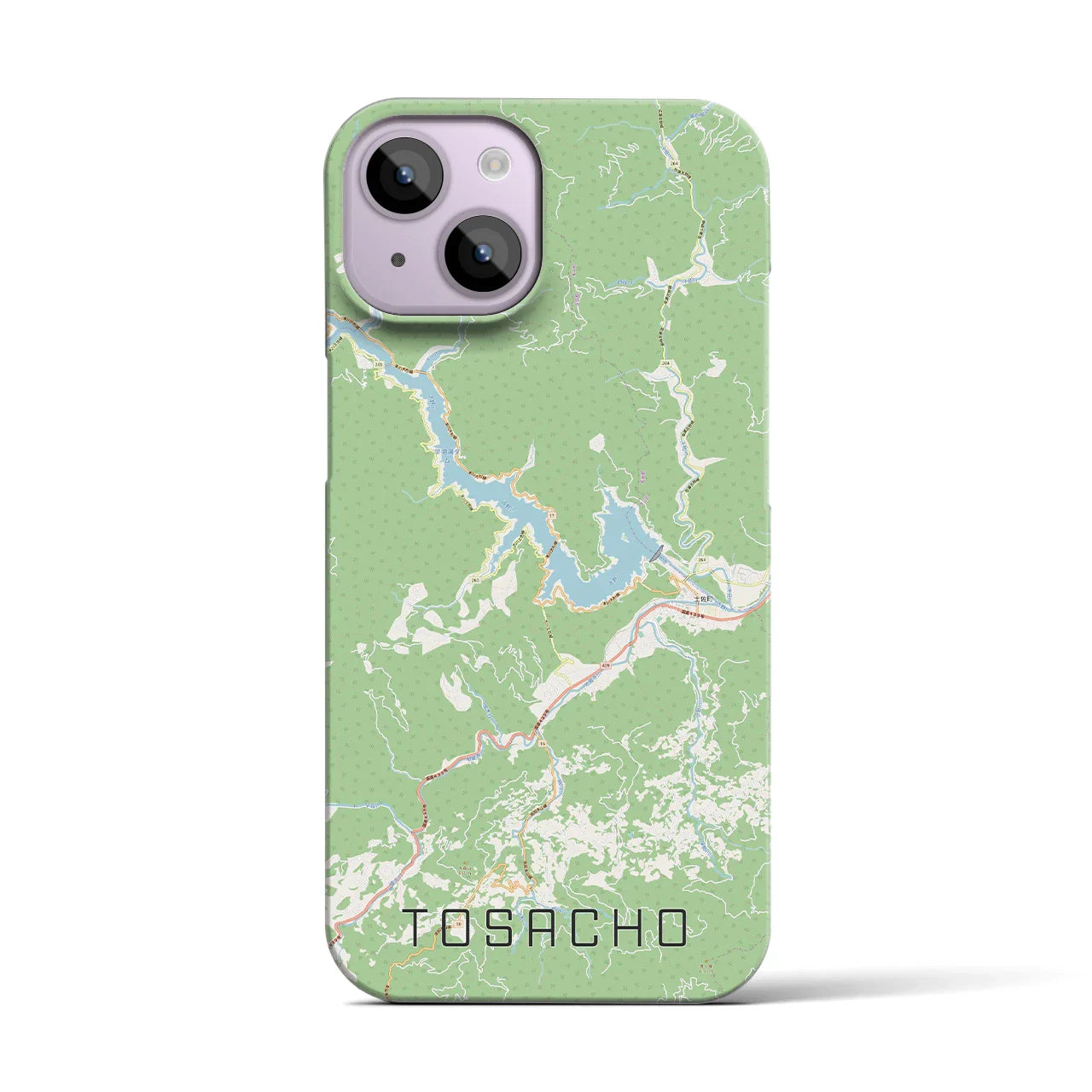 【土佐町(高知県)】地図柄iPhoneケース(バックカバータイプ)