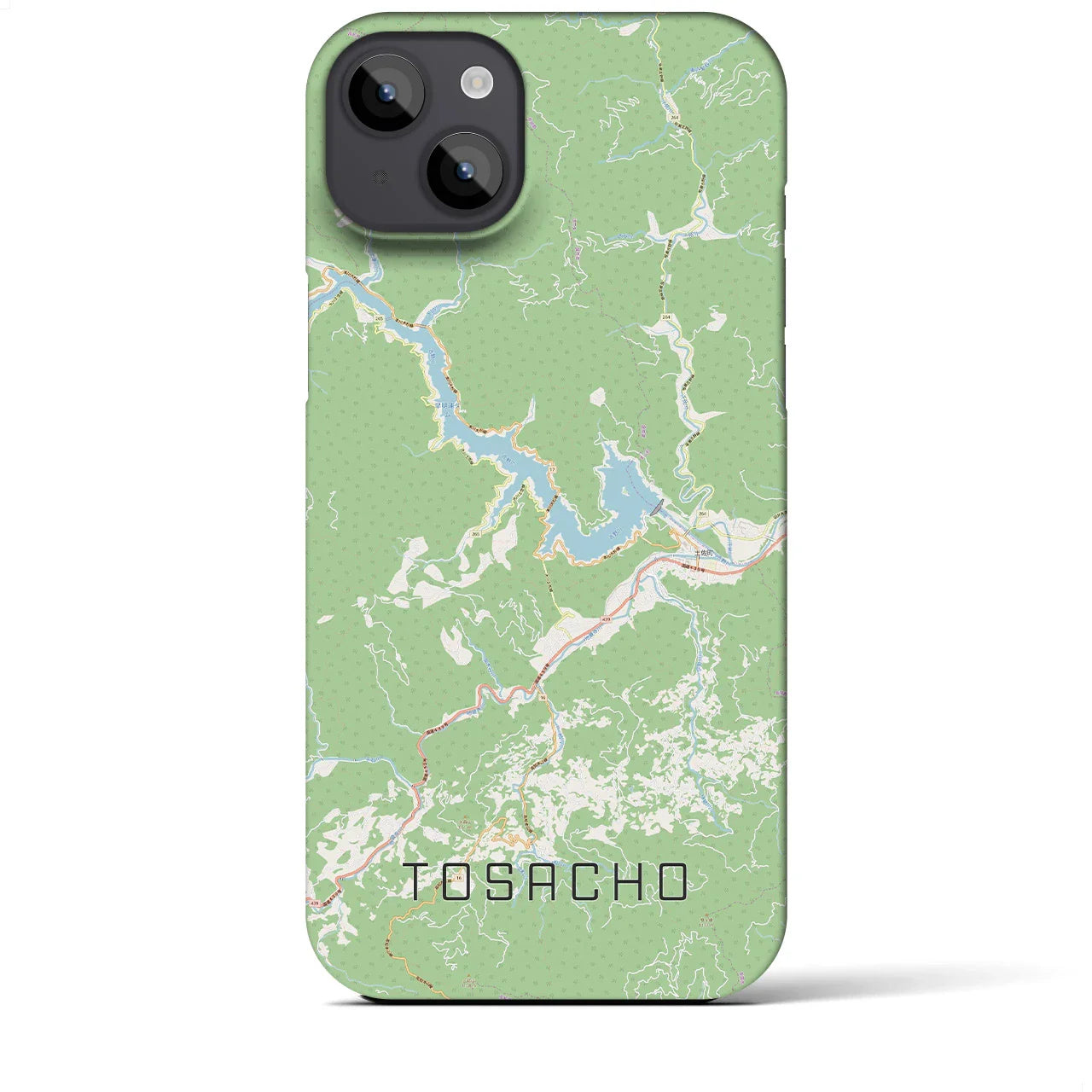 【土佐町(高知県)】地図柄iPhoneケース(バックカバータイプ)
