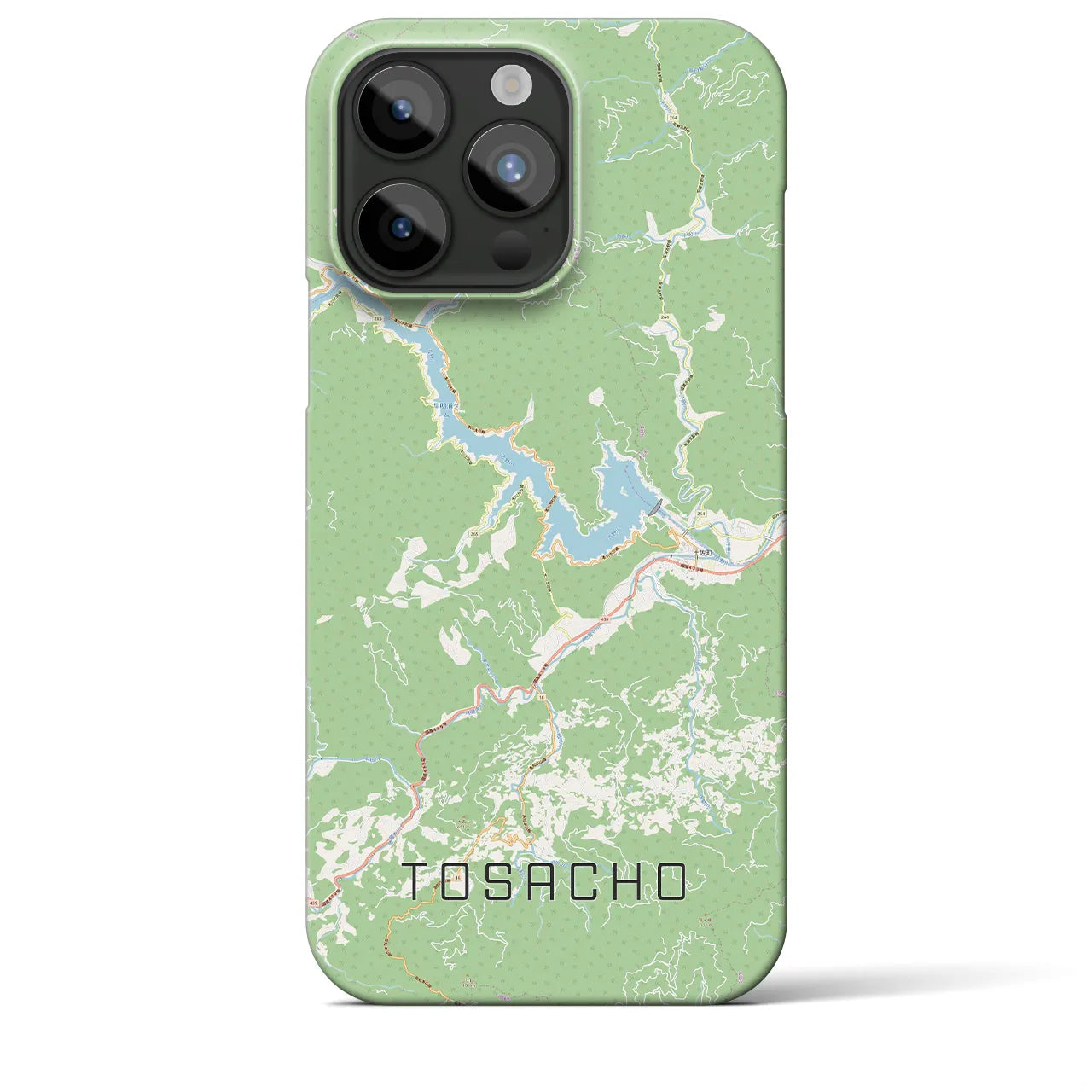 【土佐町(高知県)】地図柄iPhoneケース(バックカバータイプ)