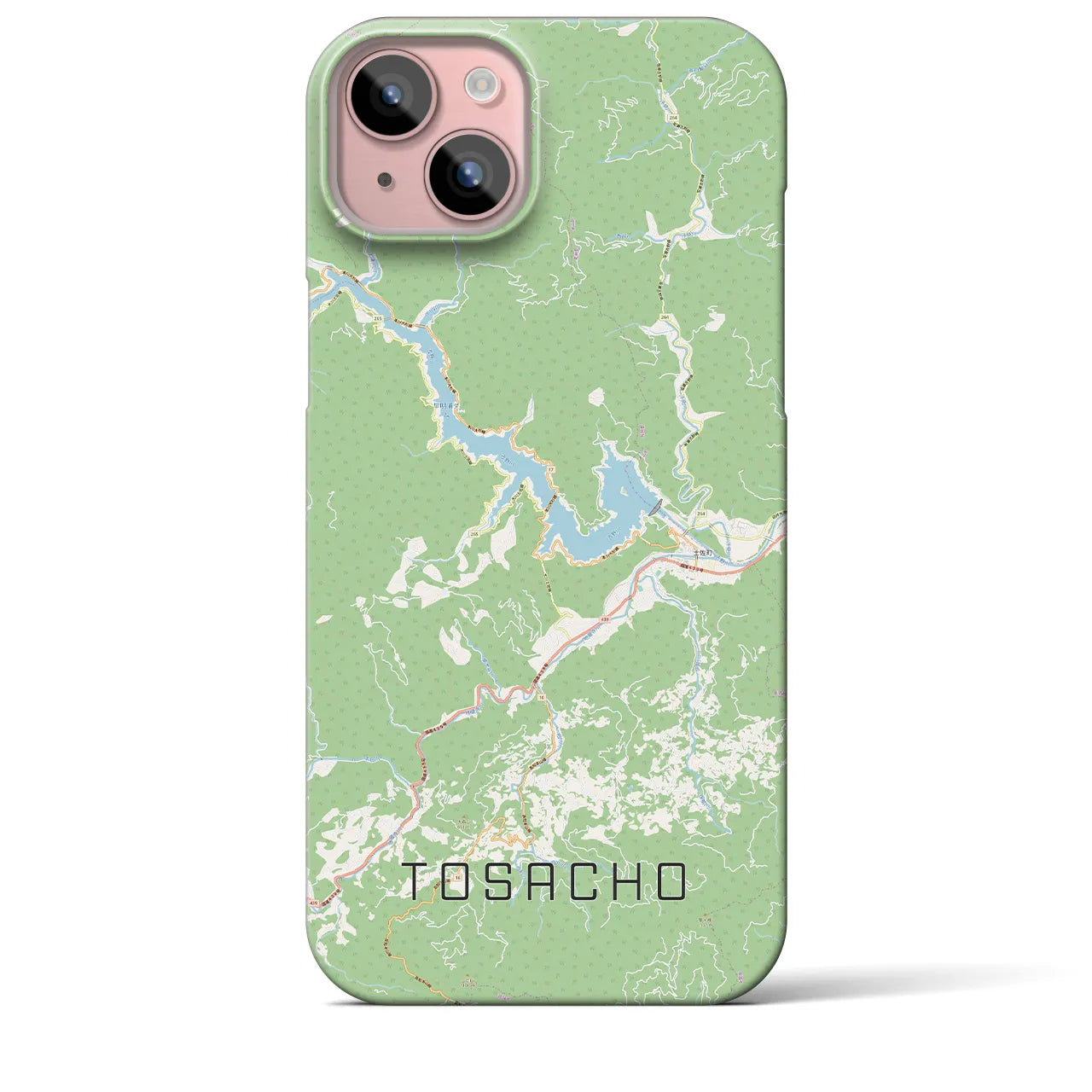 【土佐町(高知県)】地図柄iPhoneケース(バックカバータイプ)