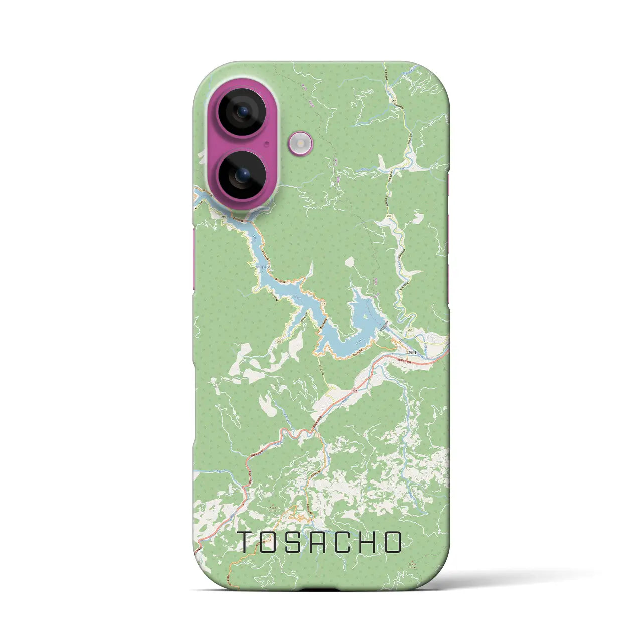 【土佐町(高知県)】地図柄iPhoneケース(バックカバータイプ)