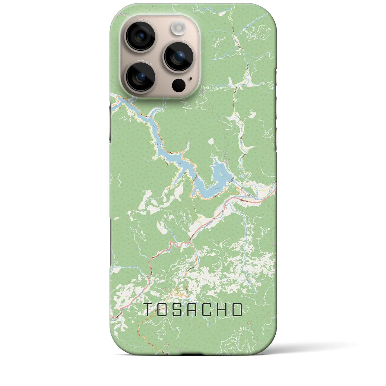 【土佐町(高知県)】地図柄iPhoneケース(バックカバータイプ)