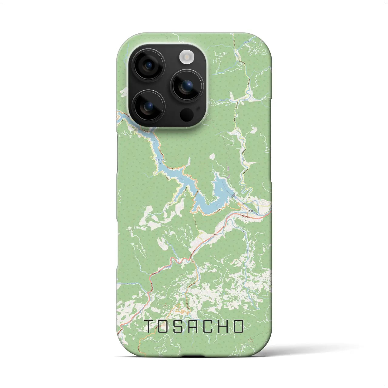 【土佐町(高知県)】地図柄iPhoneケース(バックカバータイプ)