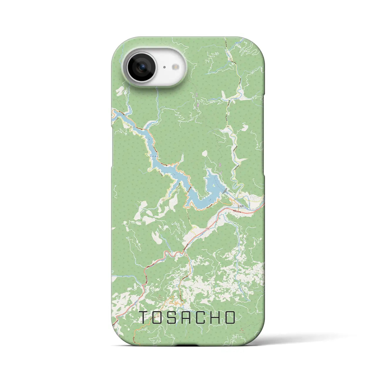 【土佐町(高知県)】地図柄iPhoneケース(バックカバータイプ)