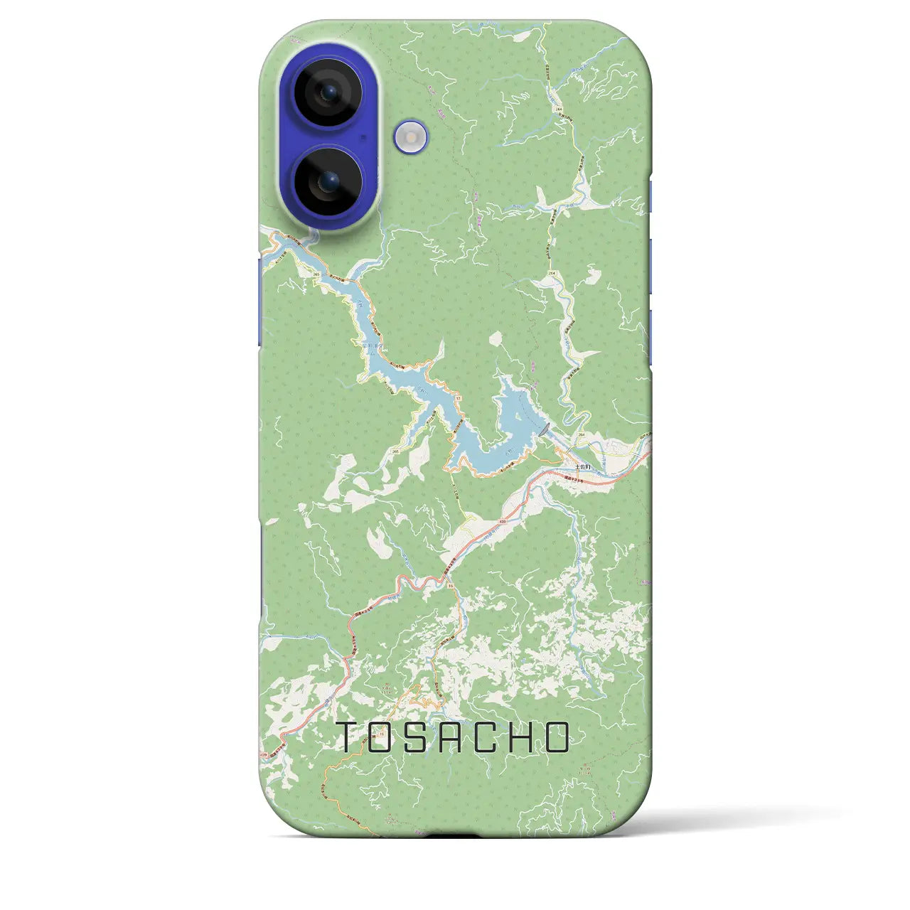 【土佐町(高知県)】地図柄iPhoneケース(バックカバータイプ)ナチュラル・iPhone 16 Pro Max 用