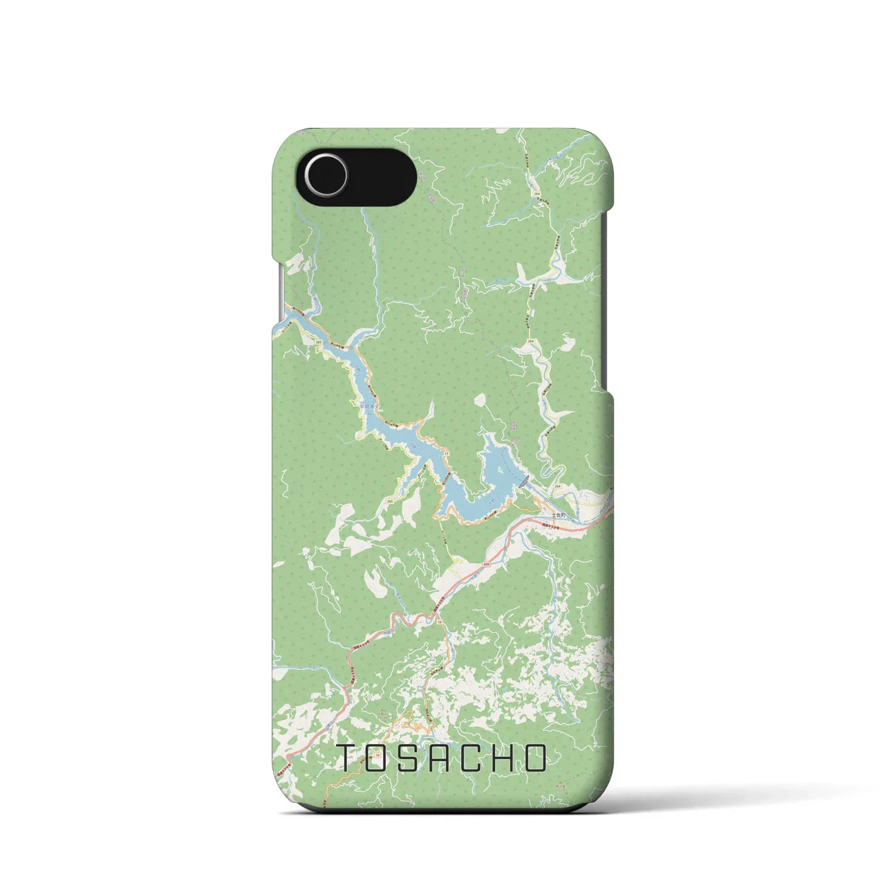 【土佐町(高知県)】地図柄iPhoneケース(バックカバータイプ)